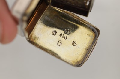 Lot 231 - A STERLING SILVER VINAIGRETTE OF NELSON INTEREST BY MATTHEW LINTON