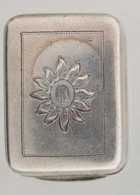 Lot 231 - A STERLING SILVER VINAIGRETTE OF NELSON INTEREST BY MATTHEW LINTON