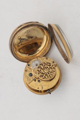 Lot 460 - A RARE EARLY 19TH CENTURY ENGLISH SILVER GILT OPEN FACED POCKET WATCH OF LORD NELSON INTEREST