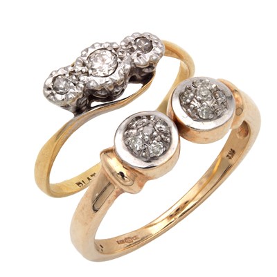 Lot 288 - TWO DIAMOND RINGS