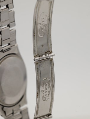 Lot 496 - A VINTAGE ROLEX STAINLESS STEEL OYSTER PERPETUAL WRIST WATCH