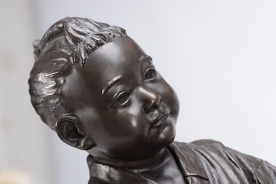 Lot 759 - A LARGE MEIJI PERIOD JAPANESE TOKYO SCHOOL BRONZE FIGURAL GROUP