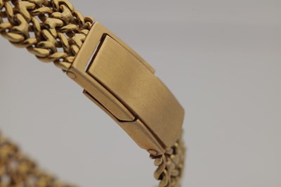 Lot 205 - CORTEBERT AN 18CT YELLOW GOLD AND DIAMOND LADIES WRIST WATCH