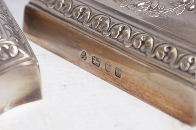 Lot 57 - A SET OF FOUR LATE 20TH CENTURY ENGLISH SILVER CORINTHIAN COLUMN TABLE LAMPS
