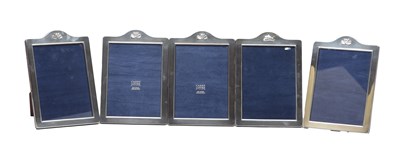 Lot 135 - FIVE CARRS STERLING SILVER PICTURE FRAMES