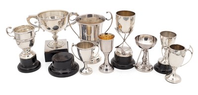 Lot 123 - A COLLECTION OF 20TH CENTURY SILVER TROPHIES