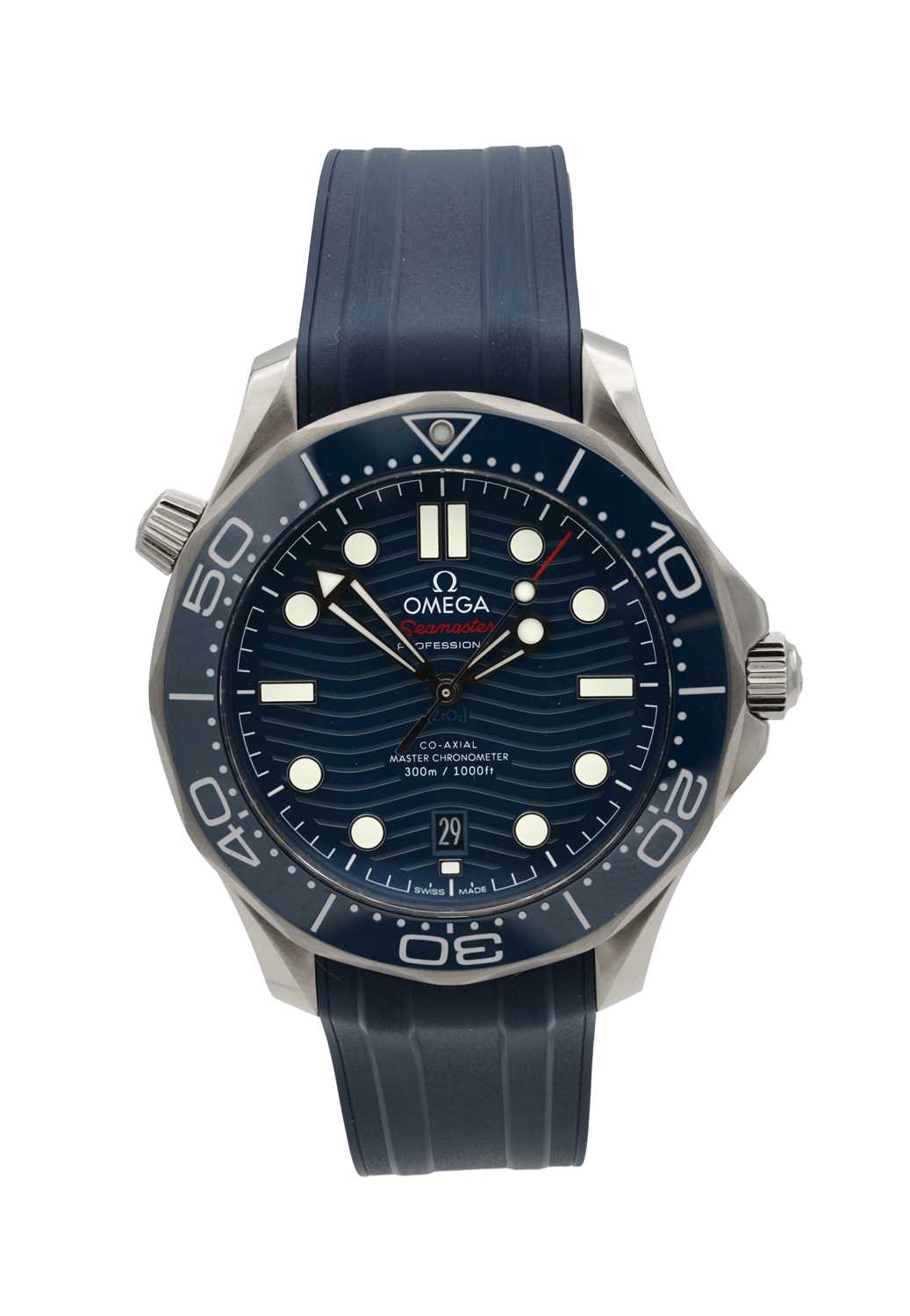 Lot 442 - A 2022 GENTLEMAN'S STEEL OMEGA SEAMASTER DIVER 300 CO-AXIAL MASTER CHRONOMETER WRIST WATCH