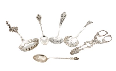 Lot 75 - A COLLECTION OF 19TH CENTURY SILVER PIECES
