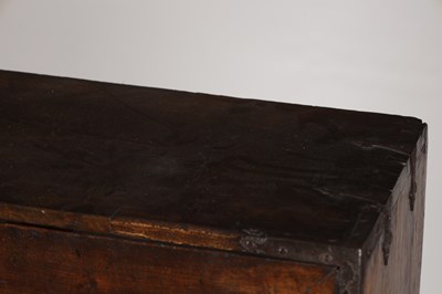 Lot 1518 - A 17TH CENTURY SPANISH WALNUT AND INLAID CABINET