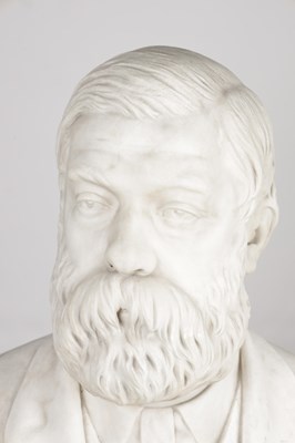 Lot 1125 - E E GEFLOWSKI A PAIR OF LATE 19TH CENTURY MARBLE BUSTS