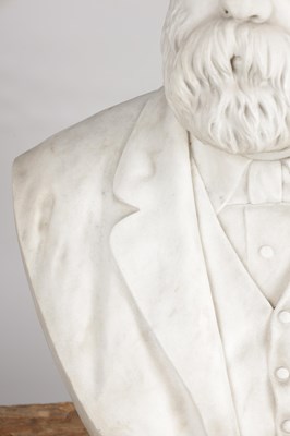 Lot 1125 - E E GEFLOWSKI A PAIR OF LATE 19TH CENTURY MARBLE BUSTS