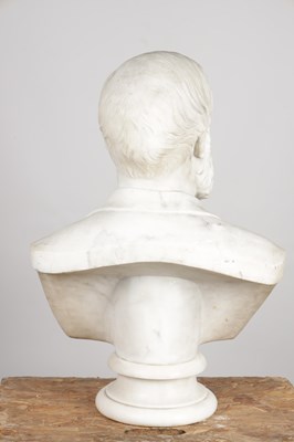 Lot 1125 - E E GEFLOWSKI A PAIR OF LATE 19TH CENTURY MARBLE BUSTS