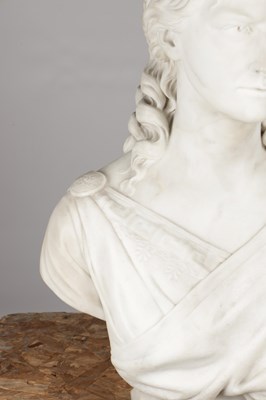 Lot 1125 - E E GEFLOWSKI A PAIR OF LATE 19TH CENTURY MARBLE BUSTS