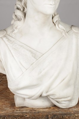 Lot 1125 - E E GEFLOWSKI A PAIR OF LATE 19TH CENTURY MARBLE BUSTS