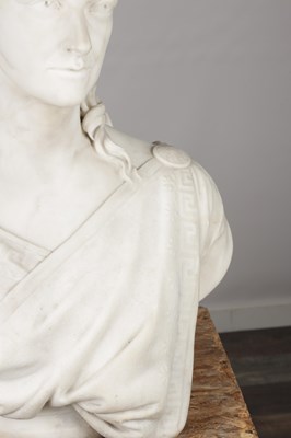Lot 1125 - E E GEFLOWSKI A PAIR OF LATE 19TH CENTURY MARBLE BUSTS