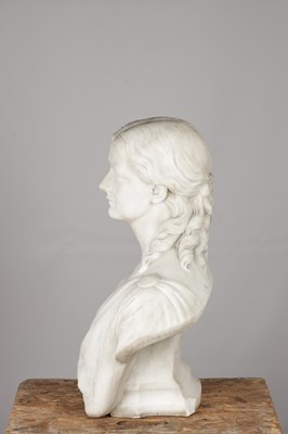 Lot 1125 - E E GEFLOWSKI A PAIR OF LATE 19TH CENTURY MARBLE BUSTS
