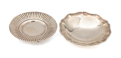 Lot 131 - TWO 20TH CENTURY EGYPTIAN SILVER DISHES
