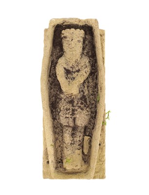 Lot 1051 - A 16TH CENTURY SANDSTONE RELIEF PANEL