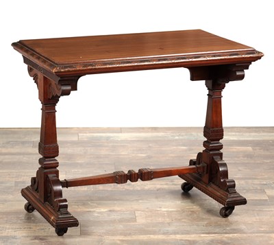 Lot 1679 - A LATE 19TH CENTURY WALNUT AESTHETIC PERIOD SIDE TABLE