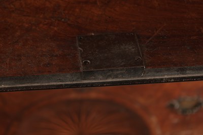 Lot 1688 - A GOOD EARLY 18TH CENTURY FIGURED WALNUT SECRETAIRE CHEST ON CHEST WITH STARBURST INLAID BASE