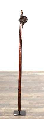 Lot 1009 - A FIJI ISLANDS CARVED WOOD ROOTSTOCK CLUB