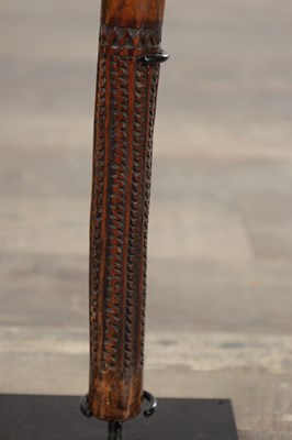 Lot 1009 - A FIJI ISLANDS CARVED WOOD ROOTSTOCK CLUB
