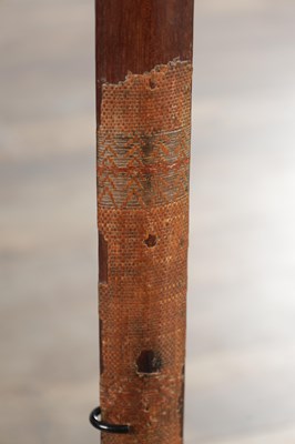 Lot 1132 - A MAORI CARVED WOOD LONG CLUB, NEW ZEALAND