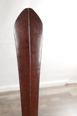 Lot 1132 - A MAORI CARVED WOOD LONG CLUB, NEW ZEALAND