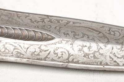 Lot 850 - A MID 19TH CENTURY FRENCH GILT BRONZE HILTED RITUAL DAGGER