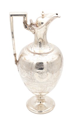 Lot 85 - A VICTORIAN ENGLISH SILVER EWER