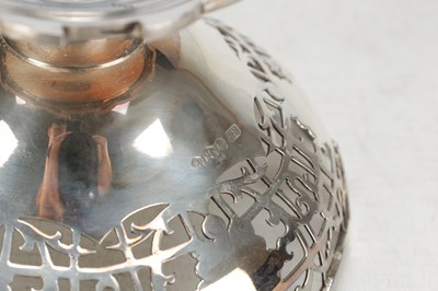 Lot 16 - A SET OF SIX MID 20TH CENTURY ENGLISH SILVER PIERCED BON-BON OR DESSERT DISHES
