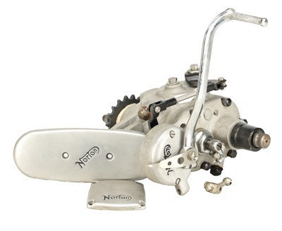 Lot 1473 - A VINTAGE NORTON MOTORCYCLE GEARBOX