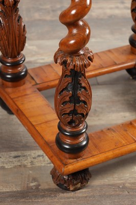 Lot 1683 - A FLEMISH WALNUT CABINET ON STAND