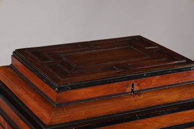 Lot 1683 - A FLEMISH WALNUT CABINET ON STAND