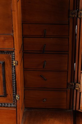 Lot 1683 - A FLEMISH WALNUT CABINET ON STAND