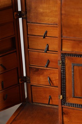 Lot 1683 - A FLEMISH WALNUT CABINET ON STAND