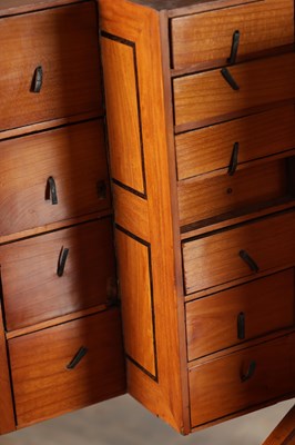 Lot 1683 - A FLEMISH WALNUT CABINET ON STAND