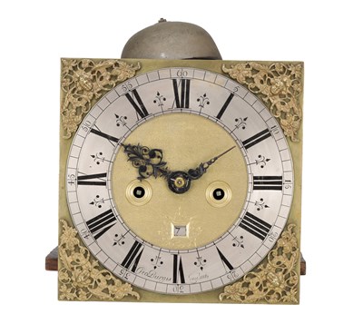Lot 1202 - GEORGE BURGIS, LONDINI. A LATE 17TH CENTURY BRASS 10-INCH LONGCASE CLOCK MOVEMENT